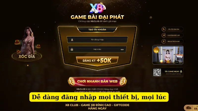 Dễ dàng đăng nhập mọi thiết bị, mọi lúc